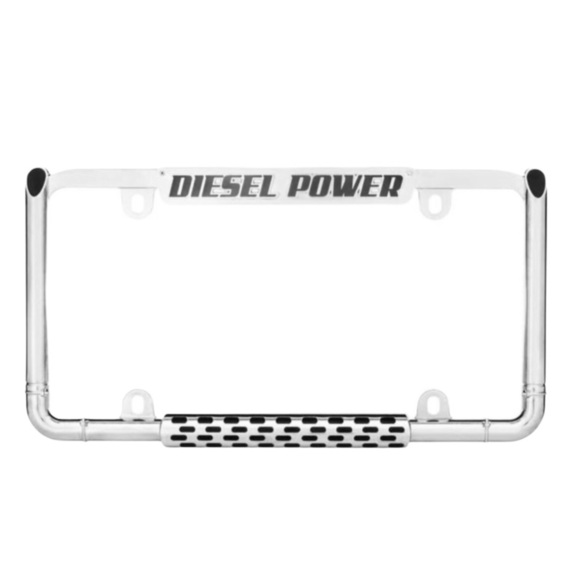 NWT Cruiser Accessories “Diesel Power” Chrome License Plate Frame - Picture 11 of 14